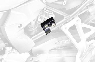 Kijima Bike Parts Helmet Lock Frame Clamp Stay Fixed Type Dynamic ESA Compatible Steel Black Finish F750/850GS/900R/XR BM-05013