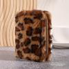 Soft Leopard Print Coin Purse Large Capacity Short Card Holder Versatile Storage Bag  Daily Use