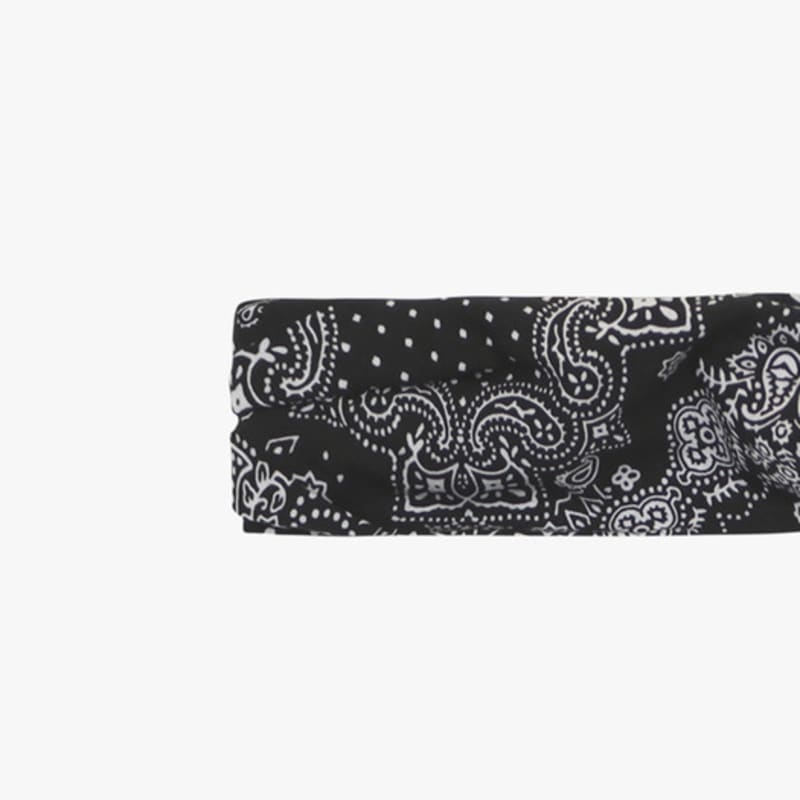 PINK PINEAPPLE PAISLEY HAIRBAND_BLACK