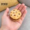 Quiet Sensory Toys for Classroom Realistic Cookie Squishy Stress Relief Toy, Soft Fidget Ball, Novelty Gifts Coworkers Cute Baked Portable Hand