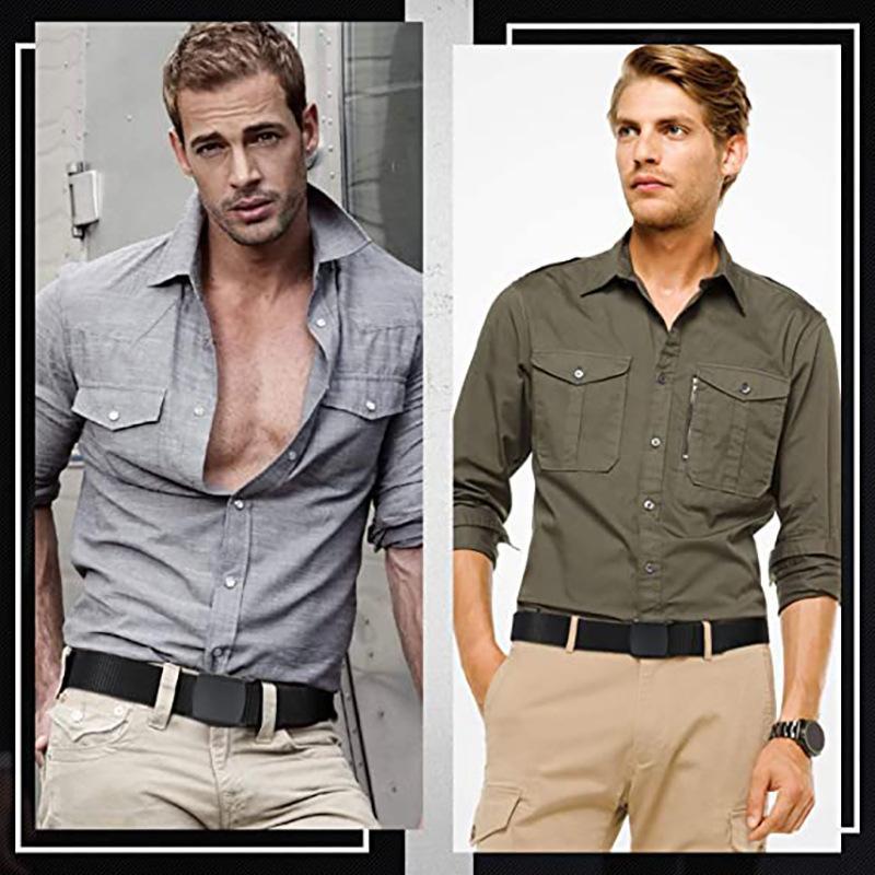 Military Automatic Buckle Nylon Belt Outdoor Hunting Multifunctional Canvas Belt High Quality Men Belt