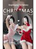 Christmas Sexy Lace-Up Bunny Girl Slip Dress Costume for Stage Performance