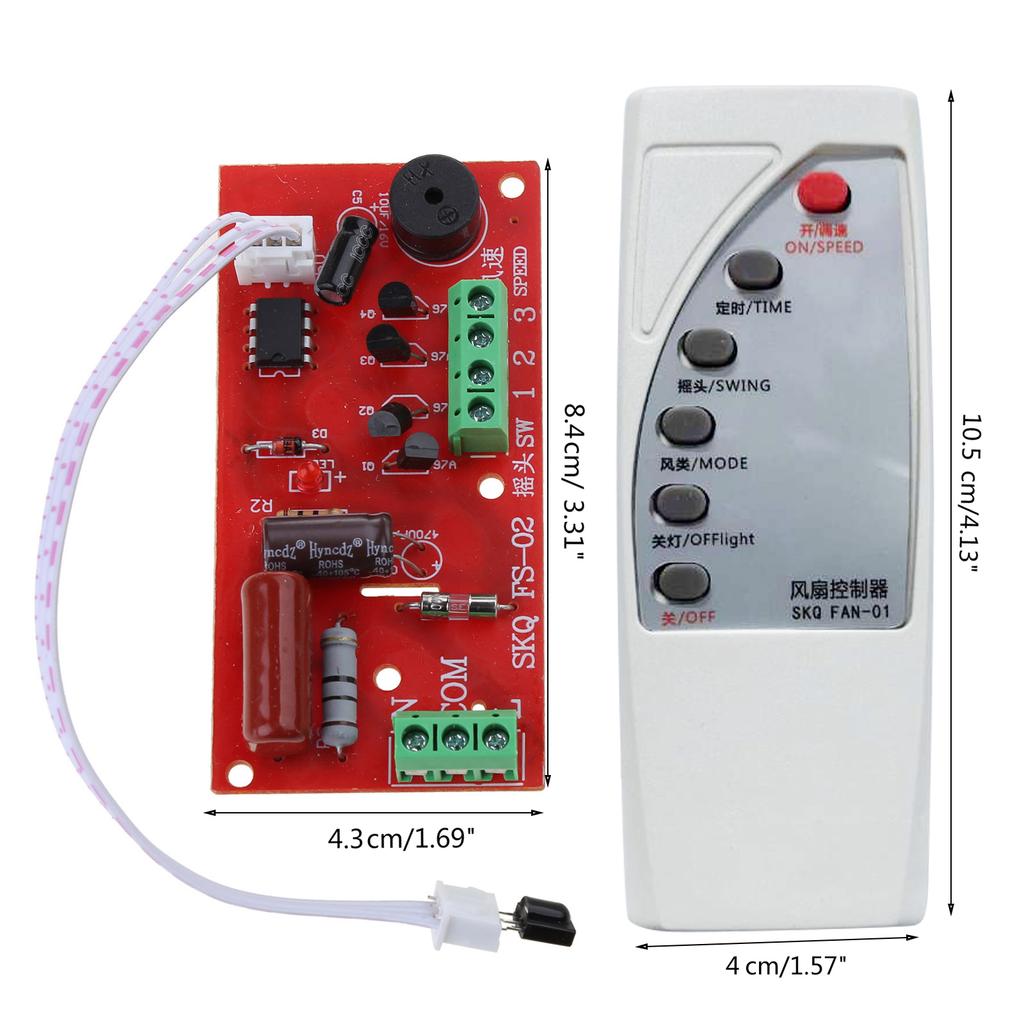 Klimaanlagenventilator Elektrischer Ventilator Schaltkreis Universalplatine Fernbedienungsplatine Kaltluftventilator Hauptplatine Schaltkreis Zuhause