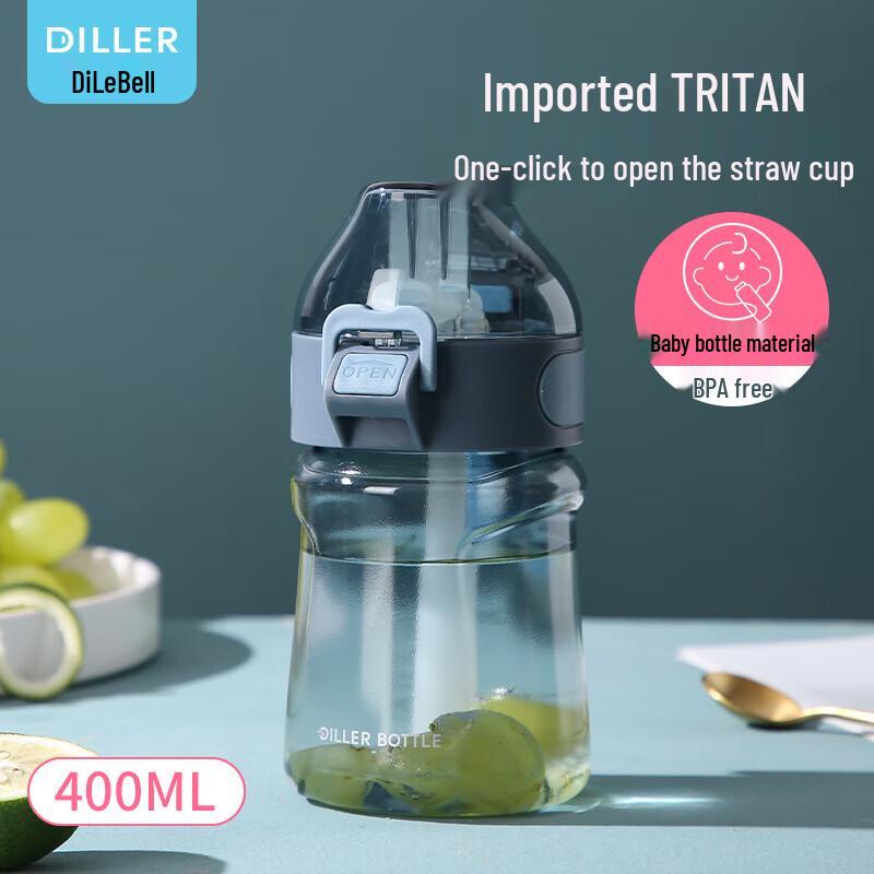 Dilebel Portable Straw Water Bottle