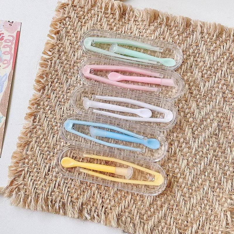 Multicolor Contact Lenses Tweezers and Suction Stick for Lens Wearing Tool Contact Lens Inserter Mini Cantact Lense Box