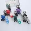 Color-Changing Dragon Bear Keychain - Starry Sky Gradient Pendant for Couple Bags