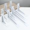 1/2Pcs Black/White/Silver Stainless Steel Corner Code Triangle Bracket Load-Bearing Bracket Wall Fixed Corner Storage Rack