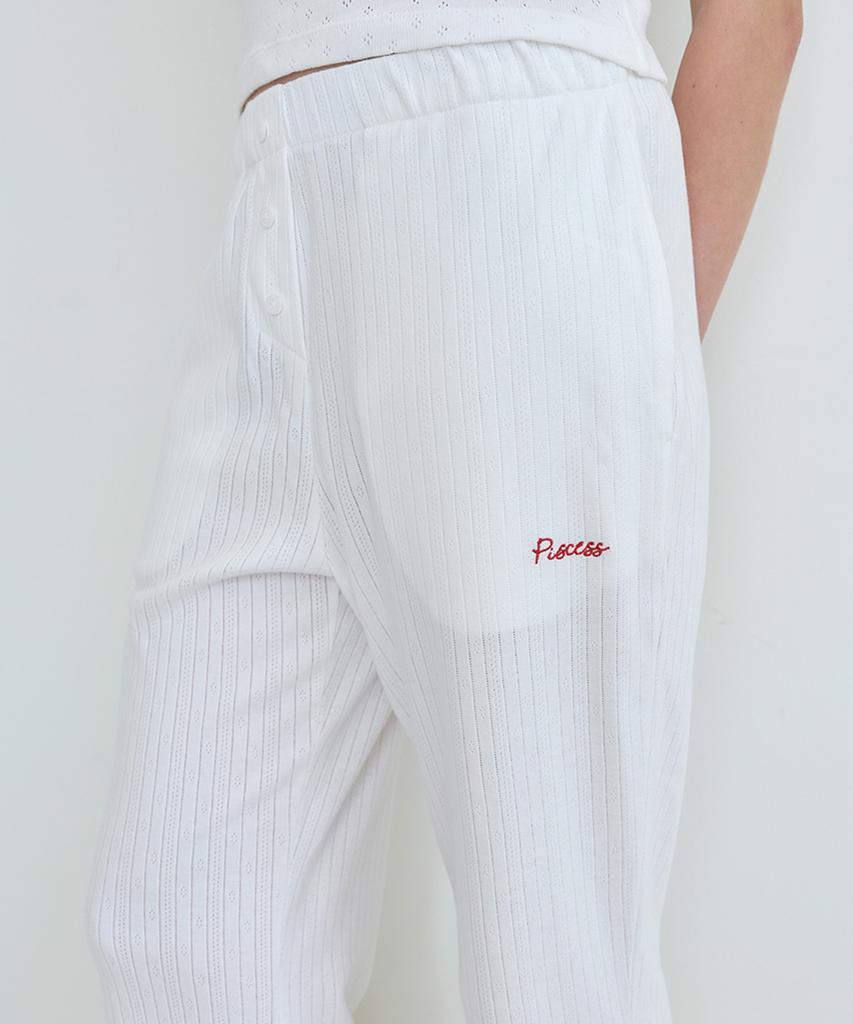 PISCESS Button-Up One-Mile Pants_Ivory