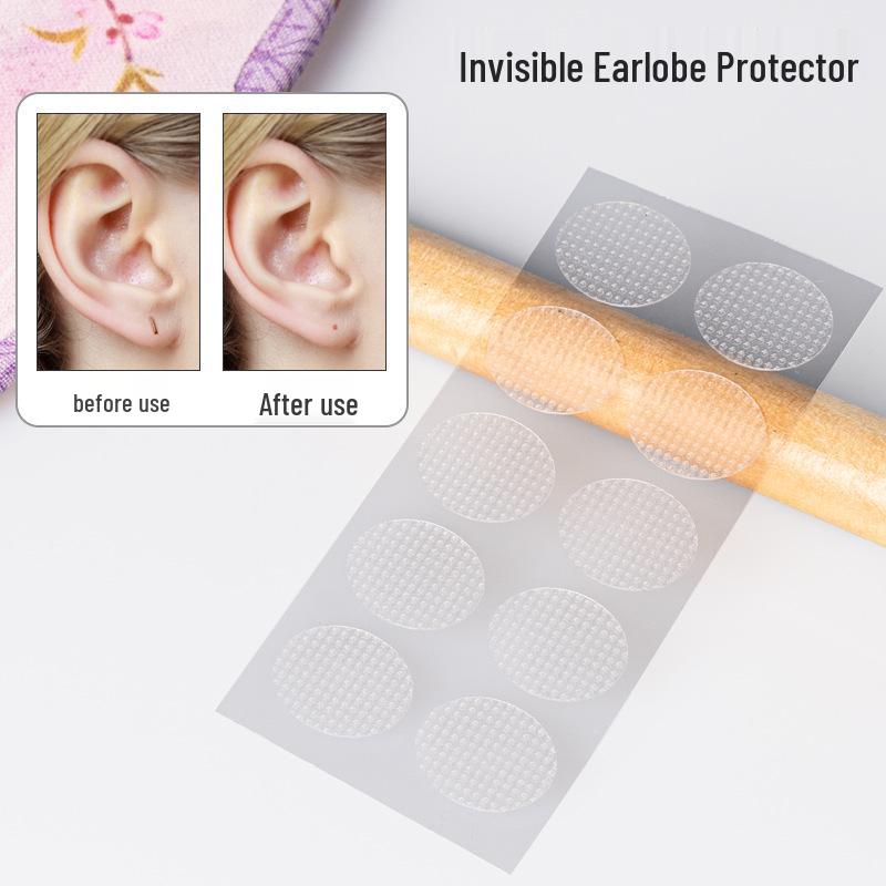 Transparent Breathable Ear Piercing Support Patches – Invisible Earlobe Protection Stickers