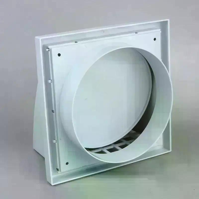 1 ks ABS venkovní nástěnný ventilační mřížka s klapkou pro odvětrávací potrubí digestoře, vývod vzduchu, materiál odolný proti povětrnostním vlivům 100 mm 125 mm 150 mm