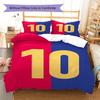 Lionel Messi Pattern Bedding,Quilt Set Quilt Cover Pillowcase Home Birthday Gift(1 * Duvet Cover + 2 * Pillowcase, Without Core)