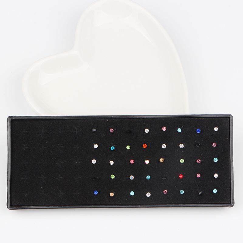 European & American Style 2mm Stainless Steel Nose Studs Set - Available In 24/40 Packs