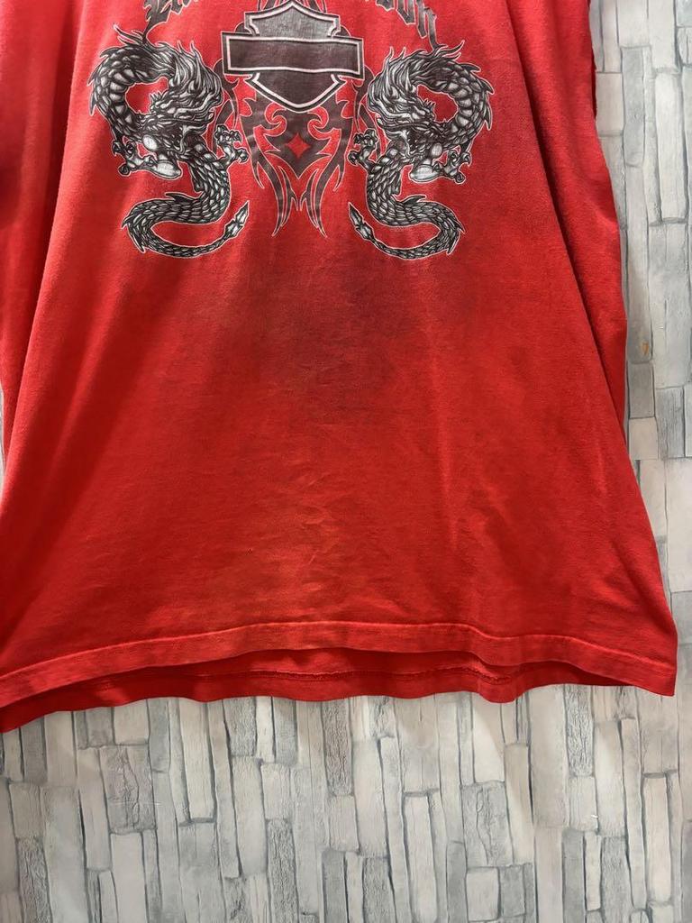 [USED] Y2k Harley-Davidson Tank Top with Dragon Design