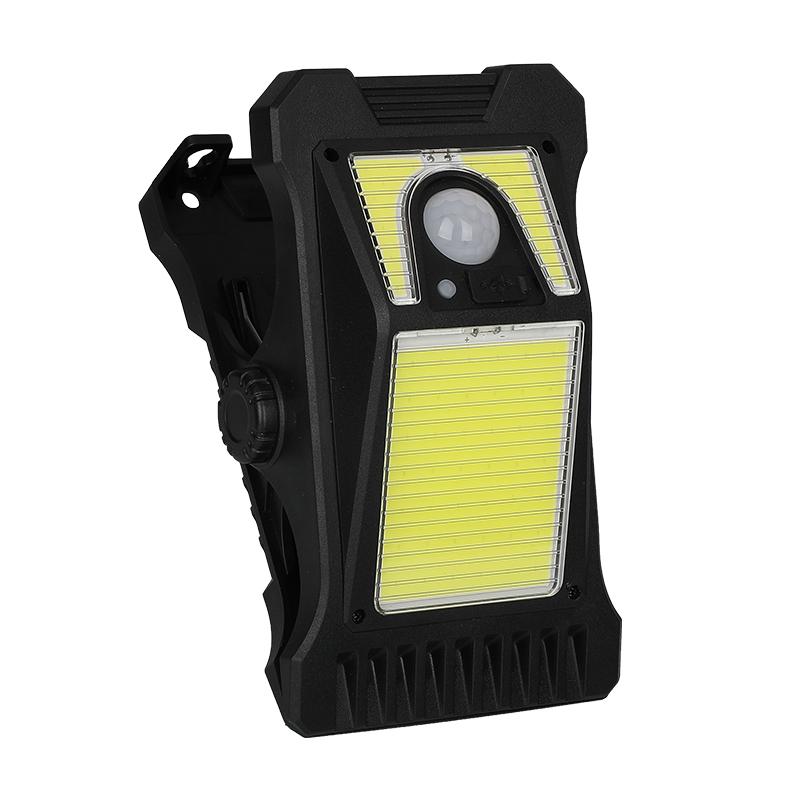4 Styles 3 Modes LED Solar Clip Light Outdoor Portable Waterproof Body Sensor Lamp Courtyard Garden Lamp Patio Home Camping Wall Lights