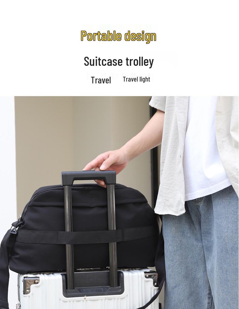 Women's Large Capacity Solid Color Sports & Travel Bag for Short Trips