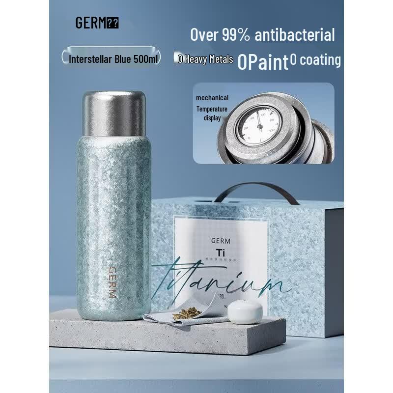 Germ Pure Titanium Smart Temperature Display Insulated Bottle, 500ML