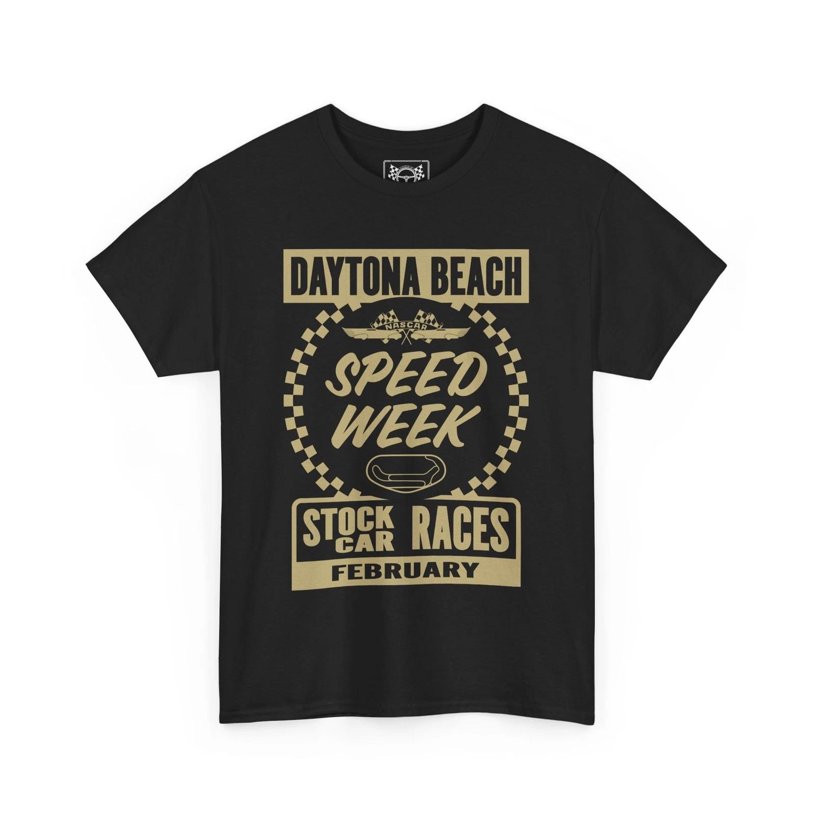 NASCAR Daytona Beach Retro T-Shirt - Stock Car Races Tee - Racing Fans Gift 4XL