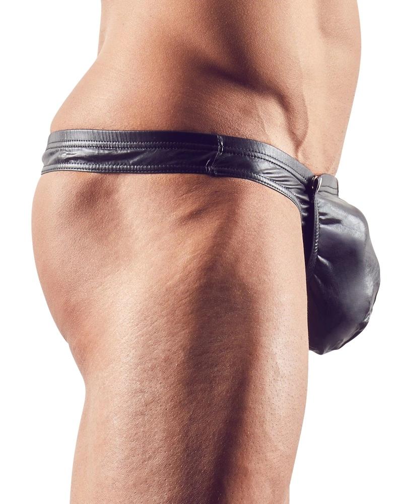 Svenjoyment - Sexy Men's Thong With Detachable Front Black M