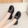 Fashion Leather Shoes For Women In Spring 2025 New Low Heel Women's Shoes Women's Single Shoes Versatile Loafers Soft Sole Comfortable