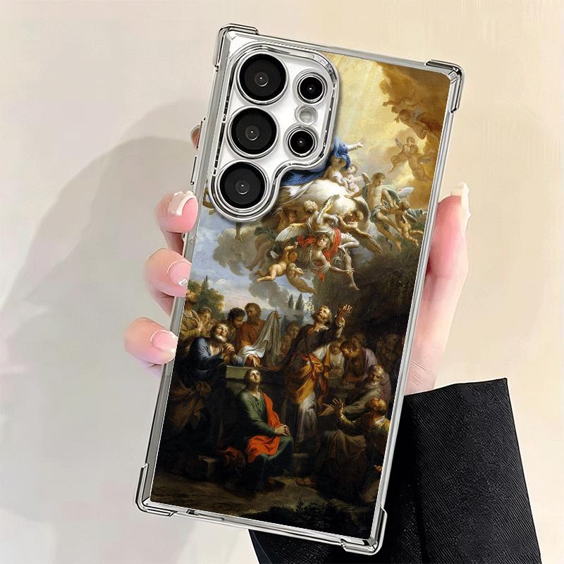 Renaissance Aesthetics Art Painting Soft Phone Case For Samsung Galaxy S26 Ultra S25 Edge S24 FE S23 Plus S22 S21 + S20 Plating