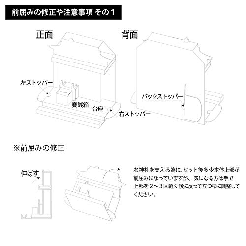 Easy-to-assemble Cardboard "Kamidana Shrine" for Prayers and Wishes for Good Luck, Business Success, Success In Business, Love, Safe Childbirth, Finan