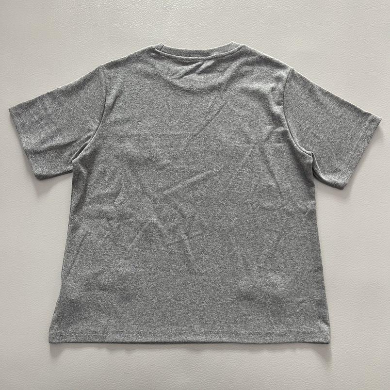 Brushed Red Pony Embroidery Women's Short Sleeve Round Neck Casual Spring T-shirt