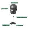 Kawakami PVC Display Head Stand for Hats, Eyewear, Accessories, Wigs, and Headphones