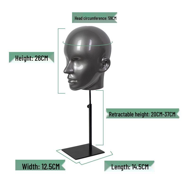 Kawakami PVC Display Head Stand for Hats, Eyewear, Accessories, Wigs, and Headphones