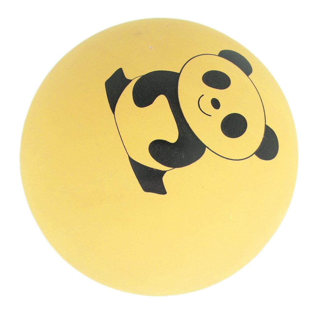 Squeaky Dog Toy Balls Latex Bite Resistant Interactive Smooth Pet Toys for Cat Dog 2.0in Yellow