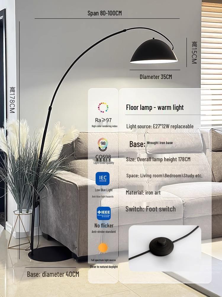 Nordic High-End Art Floor Lamp for Living Room or Bedroom