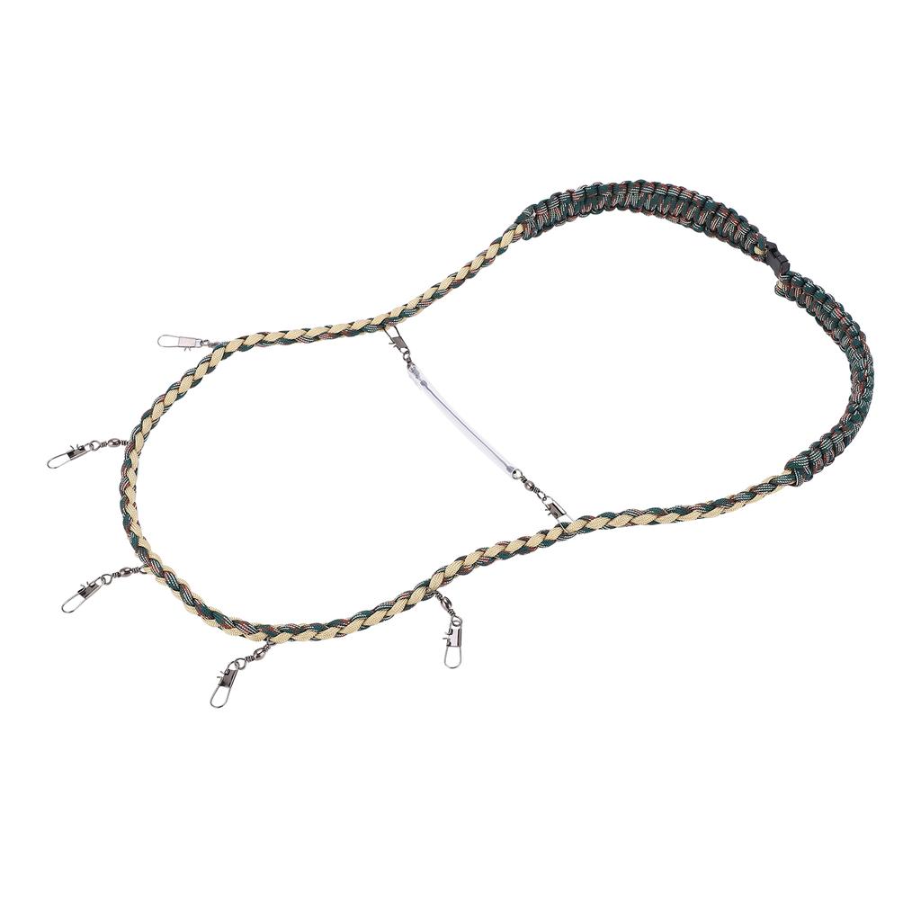 Fliegenfischen Nylon Geflochtenes Schlüsselband Halskette Angelzange Patch Pinzette Vorfachhalter Werkzeuge