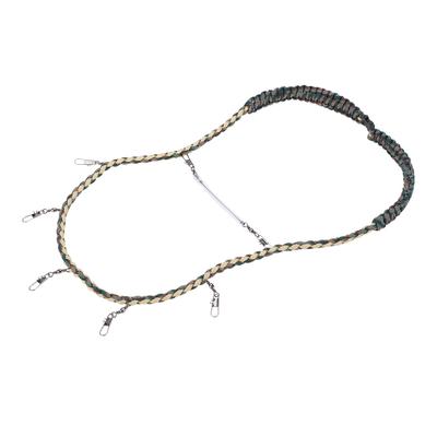 Pesca a Mosca Cordino Intrecciato in Nylon Collana Pinza Patch Forcipe Porta Tippet Strumenti