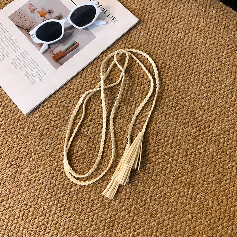 Retro Ethnic Hand-woven Waist-cinching Belt for Dresses