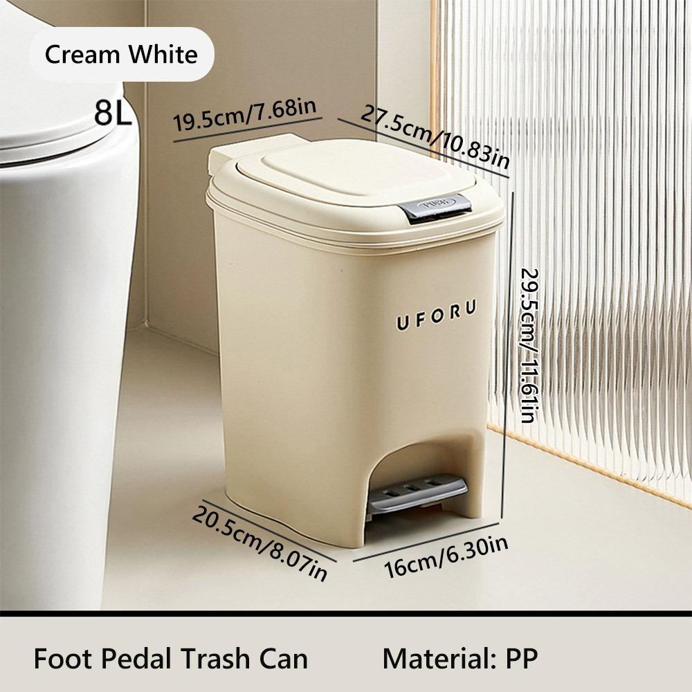 with Lid Trash Can 8/10/15/20L Waste Bin Waterproof Refuse Bin Kitchen