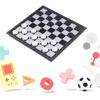 Portable Magnetic Travel Chess Set Folding Checkers Board Game Travel Magnetic Chess & Checkers Board Game Gifts