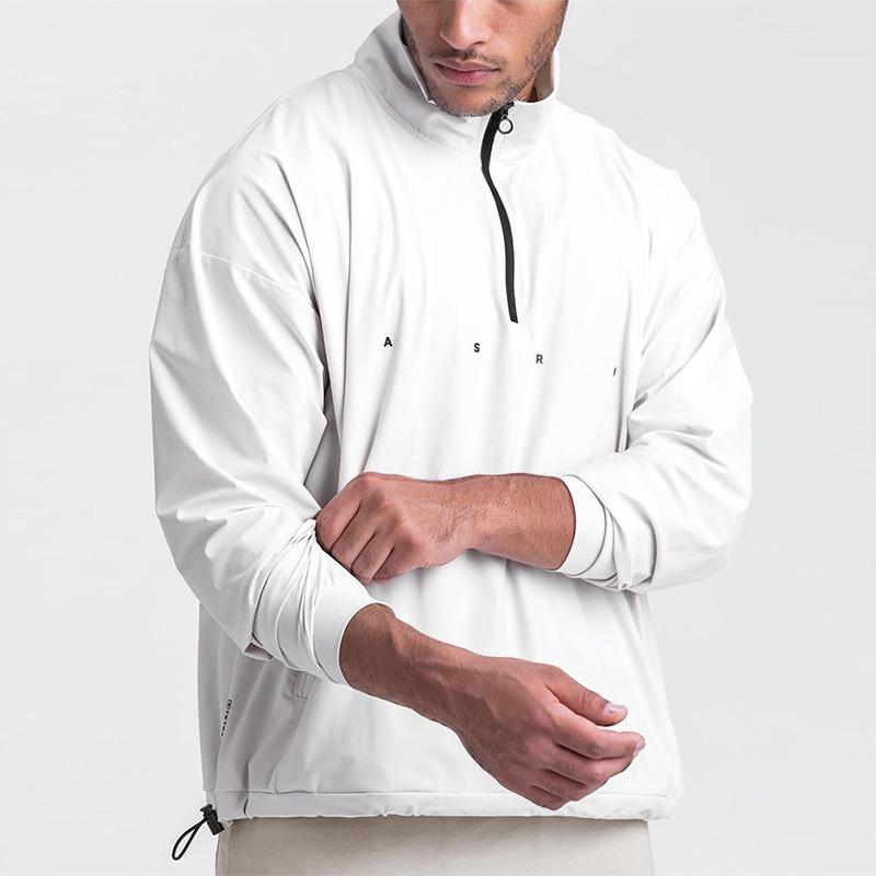 Men S Half Zip Sweatshirt Us Size Quick Dry Waterproof Casual Loose Fit