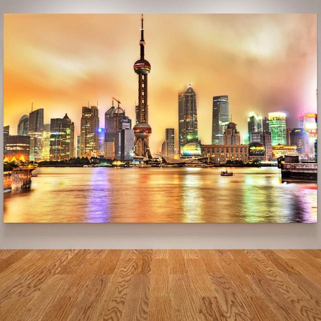 

Нью-Йоркские небоскребы, постеры и принты, городской пейзаж, настенные художественные фотографии, украшение дома, ночное здание, настенная живопись 21*30cm