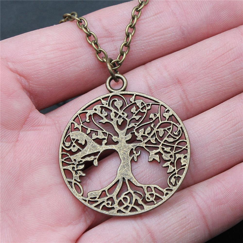 45cm Oder 70cm Lange Kette Halskette Lebensbaum Hochzeitsschmuck Zubehör QN079