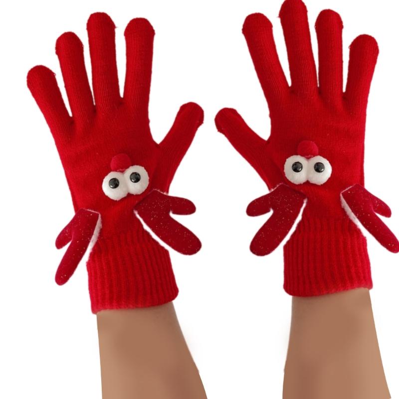 

Різдвяні рукавички для вечірки для різного віку М які в язані рукавички Милі рукавички/шкарпетки на фестивальну тематику для члена сім ї