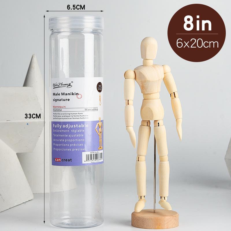 12-Inch Flexible Wooden Mannequin Model for Art Drawing
