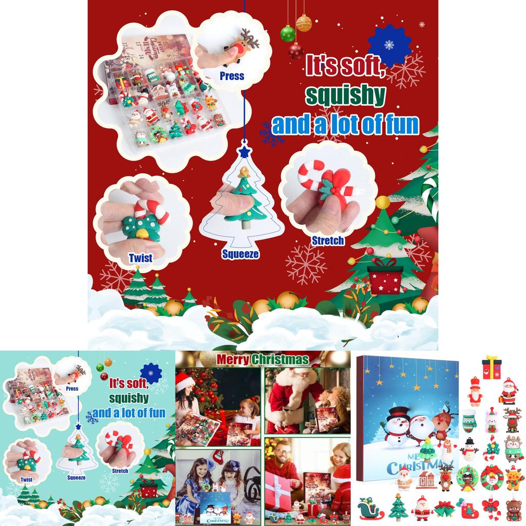 Christmas Party Pvc 3d Hanging Decorations For Advent Calendar And Holiday Festivities