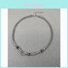 Titanium Steel Geometric Chain Necklace For Men And Women With Handcrafted Design