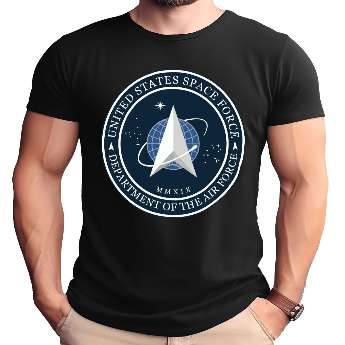 United States Space Force Logo Adult T-Shirt XXL