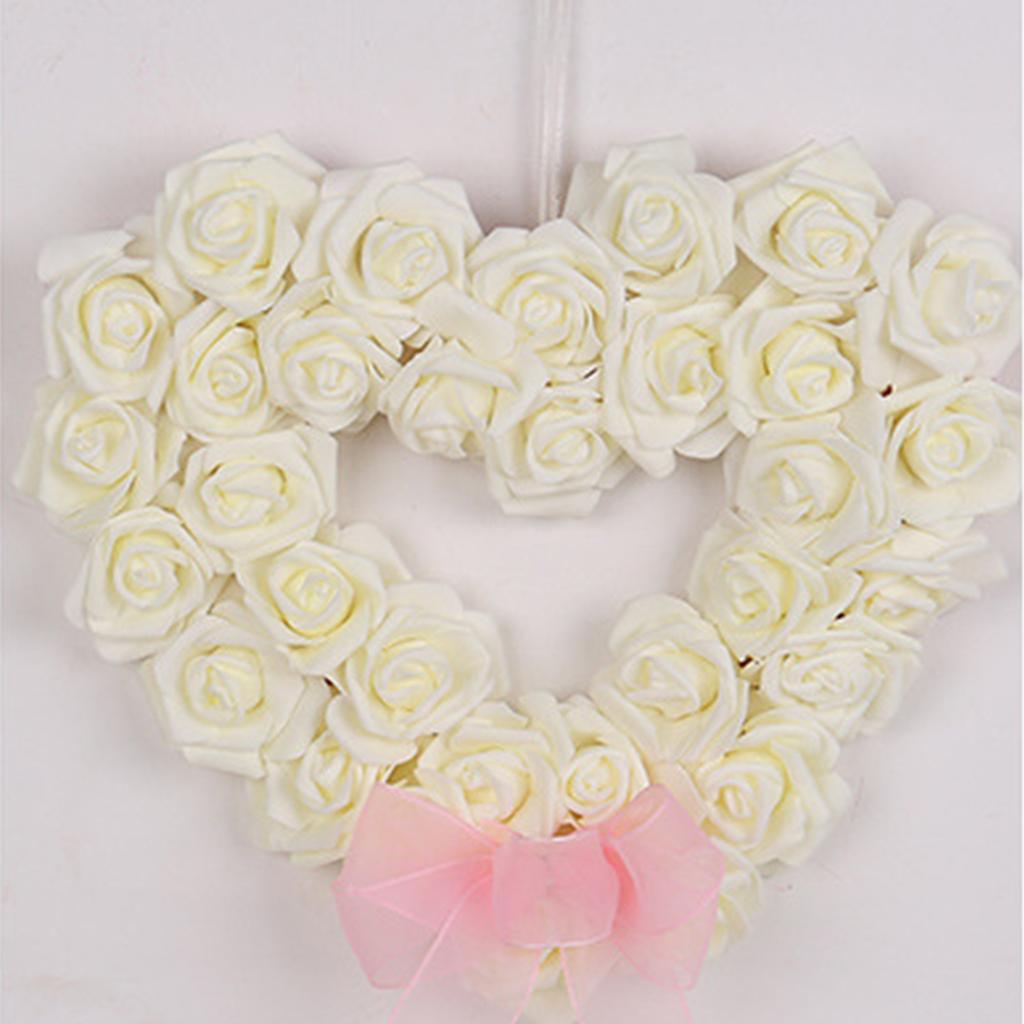 Valentine's Day White Rose Garland 2024 New Love Garland Outdoor Wedding Scene Decoration Props