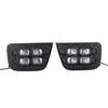 2PCS Car LED DRL Daylights For Toyota 4Runner N21 2006 2007 2008 2009 with Turn Signal Indicators Daytime Running Light Fog Lamp