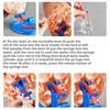 Human Face Pimple Popping Toy with Pointer Wheel Water Spraying Spot Popping Toy Stress Relief Kids Adults Family Party Board Game Prank Prop