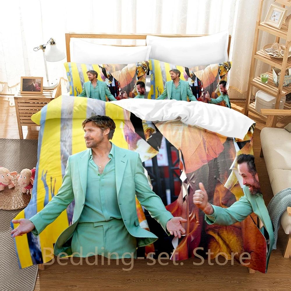 

Ryan Gosling Beding Set Single Twin Ful Quen King-Sized Dimensionsd Dimensions Bed Linen Set Adult People Kid Bedrom Duvetcover Sets 3D Anime Bed Shet 100*200cm Single