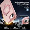 For iPhone 16e Case Compatible with MagSafe Rotatable Kickstand TPU+PC Shockproof Phone Cover