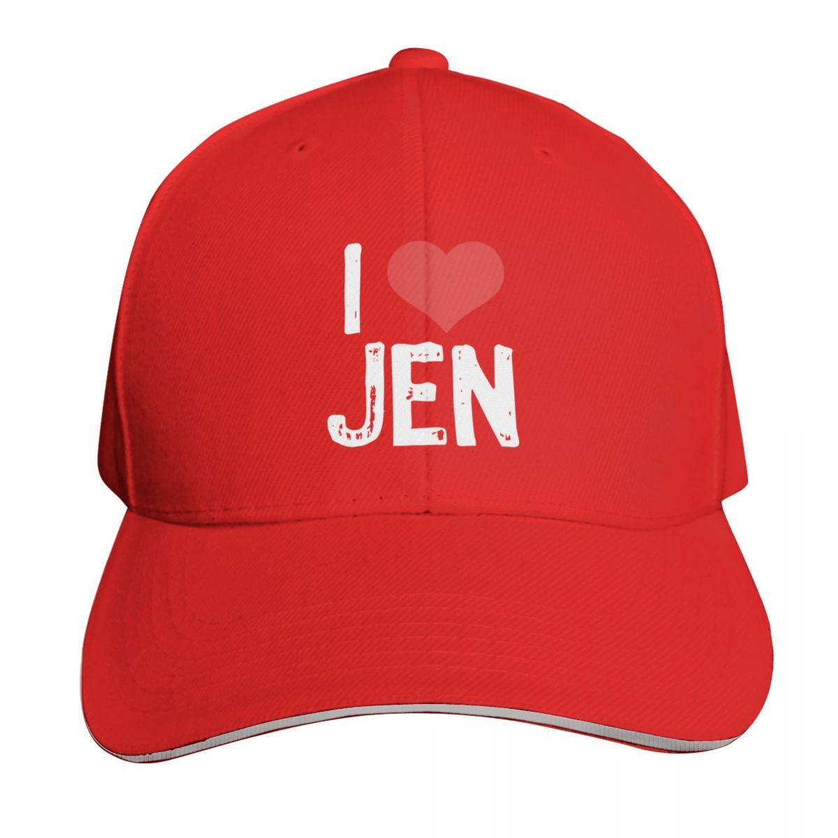 I Love Jen Baseball Cap Kids Hat Horse Hat Hat Unisex Designer Unisex Golf Wear Womens
