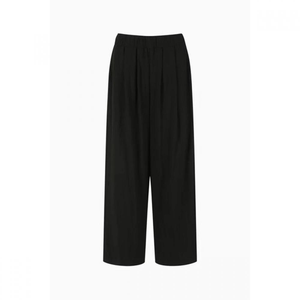 

Benetton Pintuck Banding Wide Pants Bapt92631 BK (black)/42